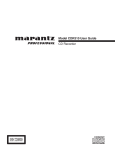 Marantz CDR310 Professional User guide