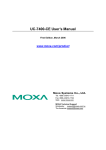 Moxa Technologies UC-7400-CE User`s manual