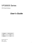 ZyXEL Communications VFG6005N User`s guide