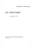 Daitsu Air Conditioner Owner`s manual