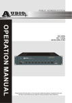 Audio SC-60A Specifications