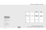 Viking Professional VESO527T Installation guide