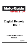 MotorGuide Digital Steering Instruction manual