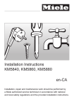 Miele KM 5880 Operating instructions