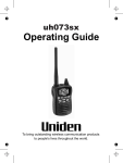 Uniden UH073sx Specifications