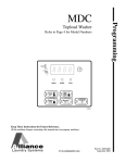 Programming for MDC Topload Washer