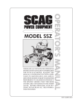 Scag Power Equipment SMZ-48 Operator`s manual