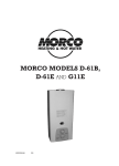 Morco G11E Technical information