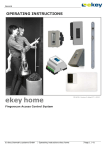 eKey Fingerscan Access Control System Operating instructions