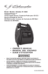 Schumacher 00-99-000990-0809 Owner`s manual