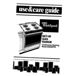 Whirlpool SS63OPER Use & care guide