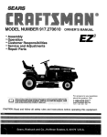 Craftsman EZ3 917.270610 Owner`s manual