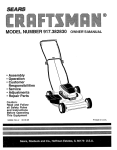 Craftsman 917.382830 Operator`s manual