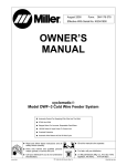 Miller Electric DWF3 Owner`s manual