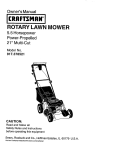 Craftsman 917.378521 Owner`s manual