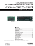 Yamaha RC-SREV1 Service manual