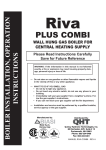 QHT Riva Combi Installation manual