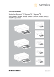 Sartorius SIWAEDG Operating instructions