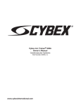 CYBEX 750r Owner`s manual