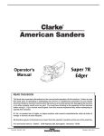 Clarke 07054A Operator`s manual