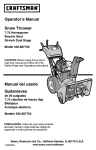 Craftsman 536.887752 Operator`s manual
