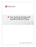 Comm Partners connect Polycom 670 User guide