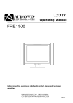 Audiovox FPE1506 Specifications