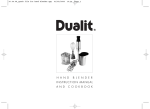 Dualit 1L Mini Jug Instruction manual