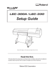 Roland LEC-330 Setup guide