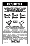 Bostitch LHF97125 Specifications