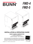 Bunn FMD-4 Service manual