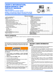 Unitary products group LL8V*UH Service manual