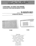 Sharp Carousel II R-1820 Specifications