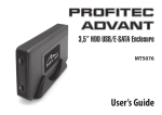 media-tech Profitec Advant MT5076 User`s guide