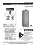 American Water Heater Gas Water Heater Instruction manual