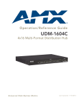 AMX UDM-RX02 Specifications