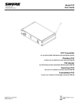 Shure PSM400 Wireless Personal User guide