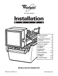 Whirlpool Automatic Ice Maker Installation guide