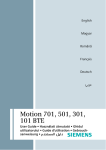 Siemens Motion 501 BTE User guide