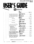 Maytag MD7600 User's Installation manual