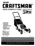 Craftsman 917.372860 Owner`s manual
