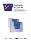 Simplicity RTH Series Installation manual