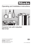 Operating and installation instructions Ceramic hob with