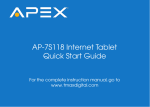 Apex Digital AP-7S118 Instruction manual