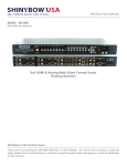 MultiVideo B - Chassis Instruction manual