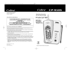 Cobra CP9105 Operating instructions