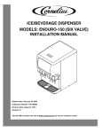 Cornelius ENDURO-150 Installation manual