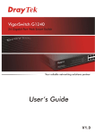 Draytek VigorSwitch G1240 User`s guide