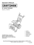 Craftsman 247.889704 Operator`s manual