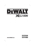 DeWalt DCF886 Technical data